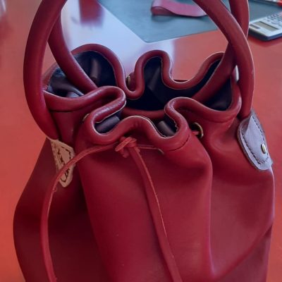 Red handbag
